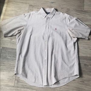 Flash sale!! Ralph Lauren Seersucker Shirt- XL